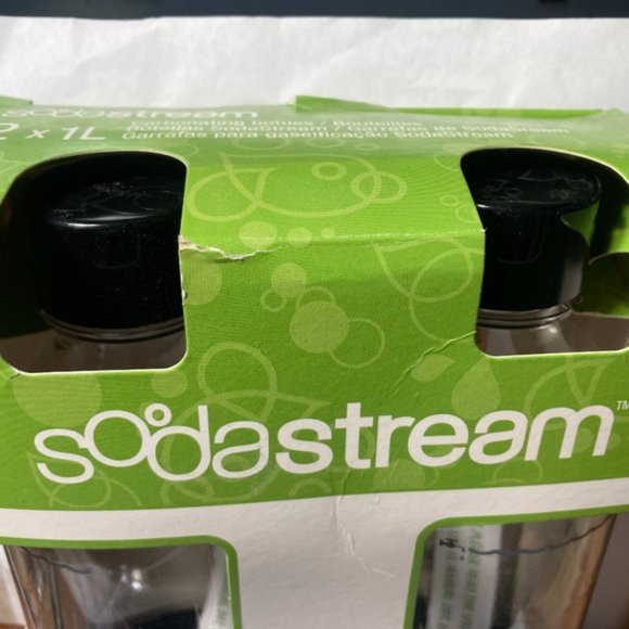 SodaStream Carbonating Bottles 2 Pack 1 Liter NEW - Picture 13 of 15